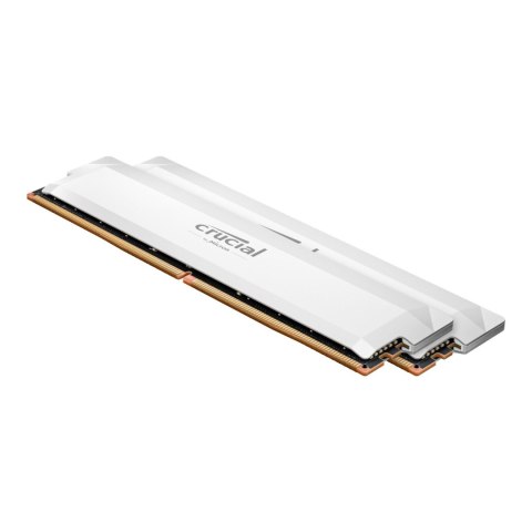 Pamięć DDR5 Crucial Pro OC Gaming Memory 64GB (2x32GB) 6400MHz CL40 1,35V White