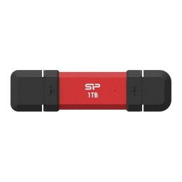 Dysk zewnętrzny SSD Silicon Power DS72 1TB USB-A USB-C (1050/850 MB/s) czerwony