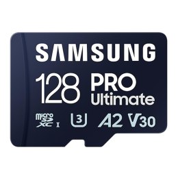 Karta pamięci Samsung PRO Ultimate (2023) microSDXC 128GB (200/130 MB/s) U3 A2 V30 + adapter