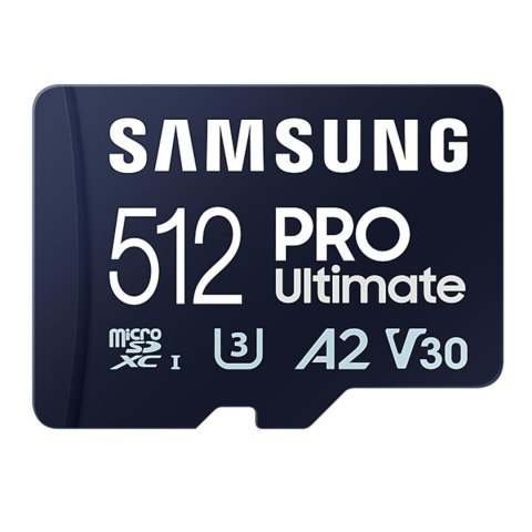 Karta pamięci Samsung PRO Ultimate (2023) microSDXC 512GB (200/130 MB/s) U3 A2 V30 + adapter
