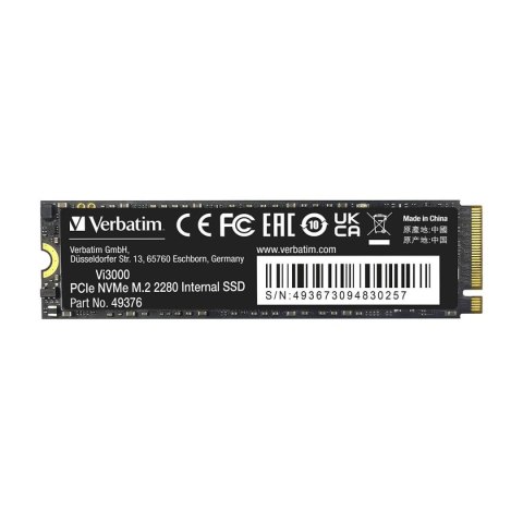 Dysk SSD Verbatim Vi3000 2TB M.2 2280 PCIe Gen3 NVME (3100/2200 MB/s)