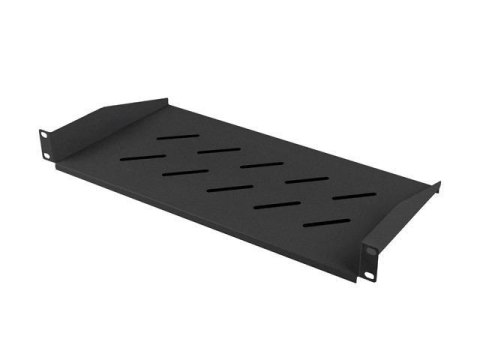 Półka do szaf Lanberg 19" 350/450/600/800/1000mm czarna (1U/483x220mm udźwig do 25kg