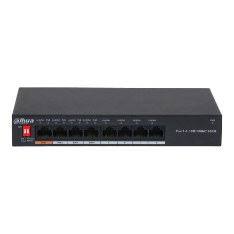 Switch niezarządzalny Dahua PFS3008-8GT-60-V2 4x1GbE 4x1GbE PoE