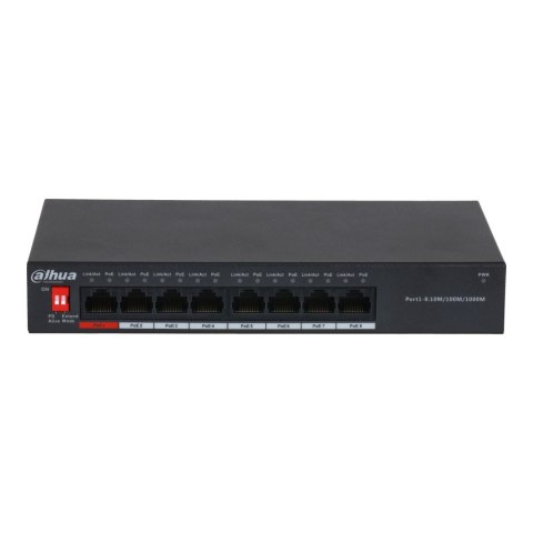 Switch niezarządzalny Dahua PFS3008-8GT-96-V2 8x1GbE PoE