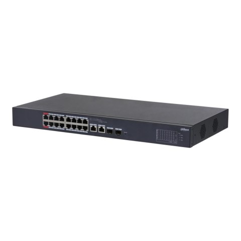 Switch zarządzalny Dahua CS4218-16ET-190 16x10/100Mbps 2x1GbE combo 2xSFP combo PoE 190W
