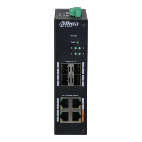 Switch zarządzalny Dahua HS4408-4ET-60 4x10/100Mbps PoE 4xSFP Uplink