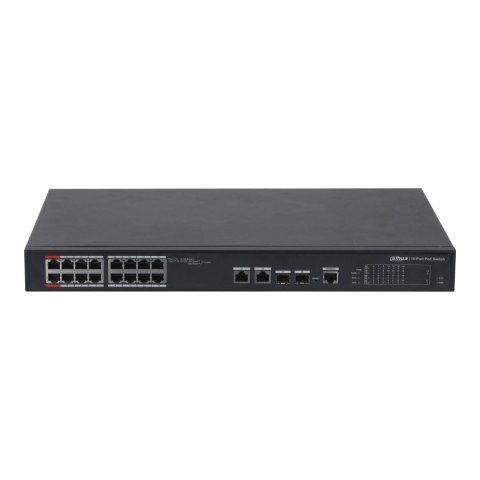 Switch zarządzalny Dahua PFS4218-16ET-240-V3 2x1GbE Uplink 2xSFP Uplink combo 16x100Mbps PoE