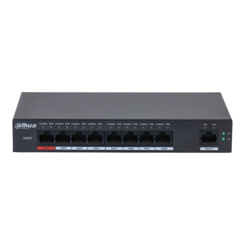 Switch zarządzalny Dahua S4100-8GT1GT-96-C 8xGbE PoE 1xGbE Uplink
