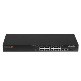 Switch zarządzalny Edimax IGS-5218PLC Web Smart 16x1GbE PoE+ 2xSFP Combo Uplink