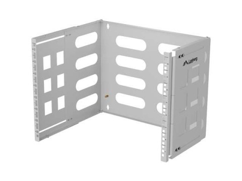 Uchwyt ścienny rack Lanberg 19" 8U 497x400/240 szary