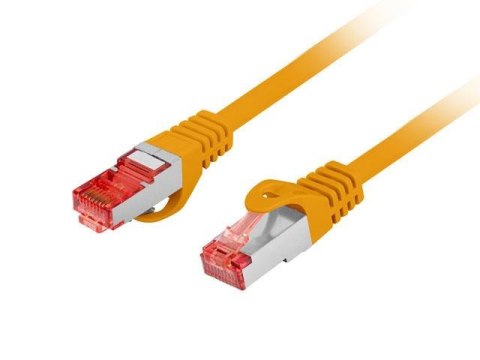 Patchcord Lanberg S/FTP kat.6 0,25m LSZH CU fluke passed pomarańczowy