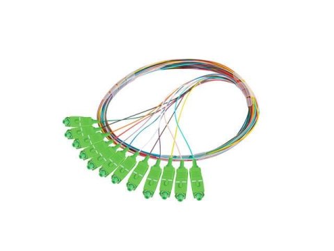 Pigtail światłowodowy Lanberg SM SC/APC EASY STRIP 9/125 G657A1 12X2M Multikolor