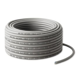 Kabel sieciowy Qoltec Patchcord skrętka UTP | Miedziany Cu | CAT6 | High speed 1Gb/s | LAN | 25m | Szary