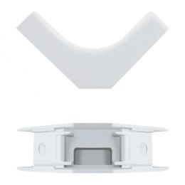 Zaślepka okablowania Qoltec - narożnik wewnętrzny 45x18mm | biały
