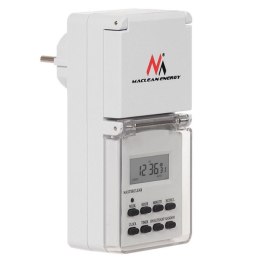 Timer cyfrowy Maclean MCE08 zewnętrzny 10 programów funkcja losowa 3600W max 156 programów