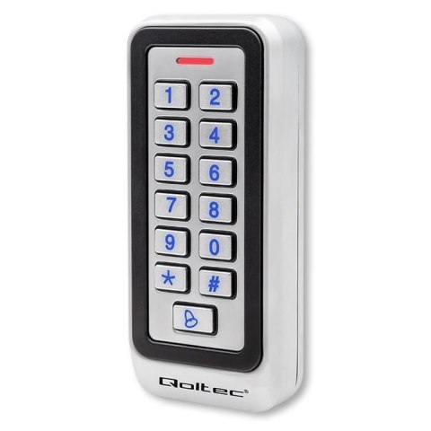 Zamek szyfrowy Qoltec RHEA z czytnikiem RFID | kod | karta | brelok | dzwonek | IP68 | EM