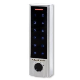 Zamek szyfrowy Qoltec TITAN z czytnikiem linii papilarnych | RFID | BT 4.0 | kod | karta | brelok | dzwonek | IP68 | EM