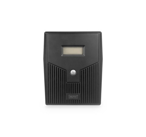 Zasilacz awaryjny UPS DIGITUS Line-Ineractive LCD 1500VA/900W, 2x12V/9Ah, AVR, 4x Schuko CEE 7/3, 2x RJ11, 1x USB 2.0 typ B