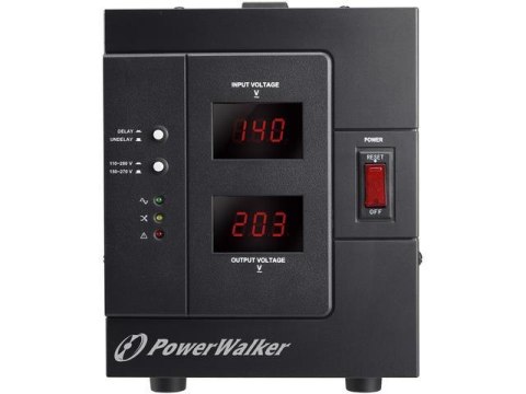 Stabilizator napięcia AVR Power Walker 230V, 3000VA 1x Schuko OUT, Terminal IN/OUT