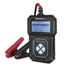 Tester cyfrowy Qoltec akumulatora z LCD | 12V | AGM | GEL | STD | 30-220Ah