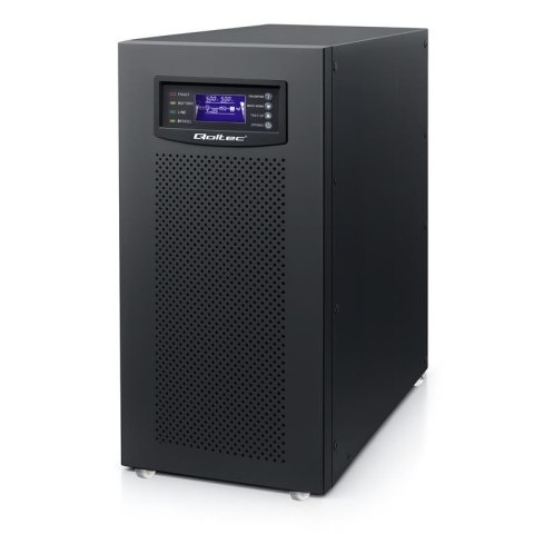 Zasilacz awaryjny UPS Qoltec 3-fazowy | 10kVA | 8kW | LCD | EPO | USB | On-line | High frequency