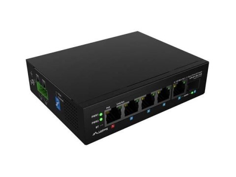 Switch Lanberg Light industrial POE 1XBT 3XAT SFP+ETH DIN Fast Ethernet