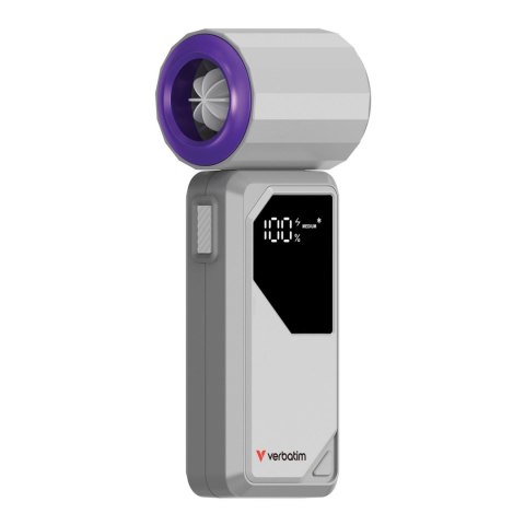 Wentylator ręczny Verbatim Cool 'n' Go AirJet szaro-fioletowy