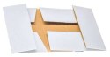 Karton Fasonowy 250x200x80mm BIAŁY-BRĄZOWY 3W E 350g/m2 - 100 sztuk