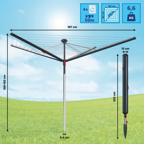 Suszarka zewnętrzna Vileda Sun-Rise Premium 50