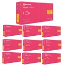 Rękawice Nitrylowe 100 szt. Nitrylex Magenta - 10 szt. (L 8-9)