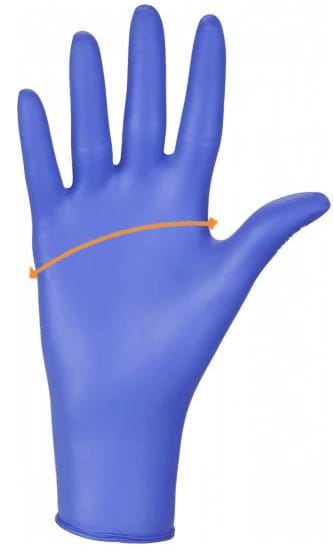 Rękawice Nitrylowe 100 szt. Nitrylex Basic Dark Blue - 10 kpl. (XS 5-6)