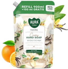 AURA Care Mydło Do Rąk Kremowe Wanilia 1000 ml Uzupełniające AHS-002-003