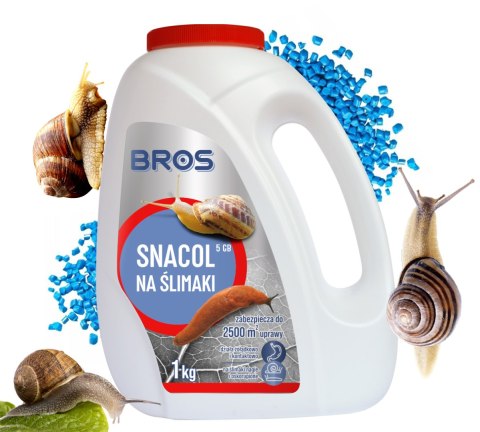 BROS - Snacol 5GB zwalcza ślimaki 1kg (butelka) - Profesjonalny