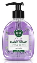 Zestaw 3x300 ml AURA Care Mydło Do Rąk Z Dozownikiem Lawenda Róża Wanilia