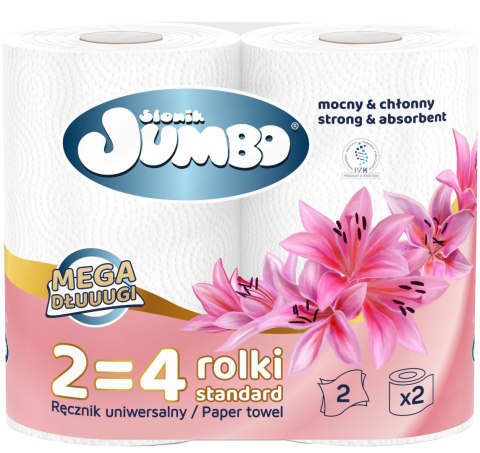 Ręcznik Papierowy 2R SŁONIK JUMBO MEGA DŁUUUGI BIAŁY 2W - 60 Rolek