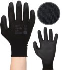 Rękawice Robocze MERCATOR Tech Black+Black PU - 1 Para (10 - XL)
