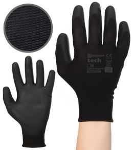 Rękawice Robocze MERCATOR Tech Black+Black PU - 1 Para (7 - S)
