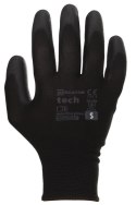 Rękawice Robocze MERCATOR Tech Black+Black PU - 1 Para (9 - L)