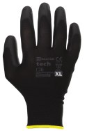 Rękawice Robocze MERCATOR Tech Black+Black PU - 1 Para (9 - L)