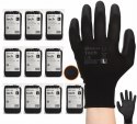 Rękawice Robocze MERCATOR Tech Black+Black PU - 120 Par (7 - S)