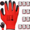 Rękawice Robocze MERCATOR Tech Red+Black Latex - 120 Par (7 - S)