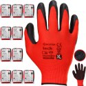 Rękawice Robocze MERCATOR Tech Red+Black Latex - 120 Par (7 - S)