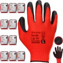 Rękawice Robocze MERCATOR Tech Red+Black Latex - 120 Par (8 - M)