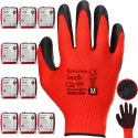 Rękawice Robocze MERCATOR Tech Red+Black Latex - 120 Par (9 - L)