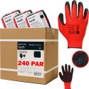 Rękawice Robocze MERCATOR Tech Red+Black Latex - 240 Par (9 - L)