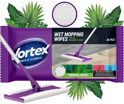 VORTEX Ściereczki do mycia podłóg 15 szt Tropical Oasis