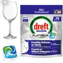 Dreft Professional Kapsułki Do Zmywarki Platinum All in One Regular 75 szt.