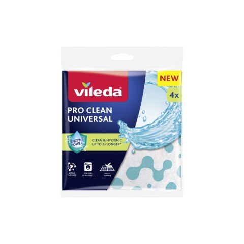 Ściereczka uniwersalna z enzymami Vileda Pro Clean 4 szt.