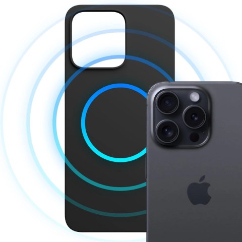Apple iPhone 15 Pro Max - 3mk Hardy MagSilicone Graphite