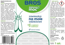 BROS - Zielona Moc zawieszka na mole odzieżowe
